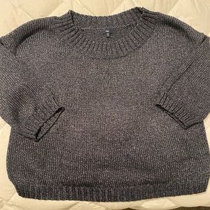 Gap navy crop 3/4 length sleeve sweater like new org.$120.00 vintage!